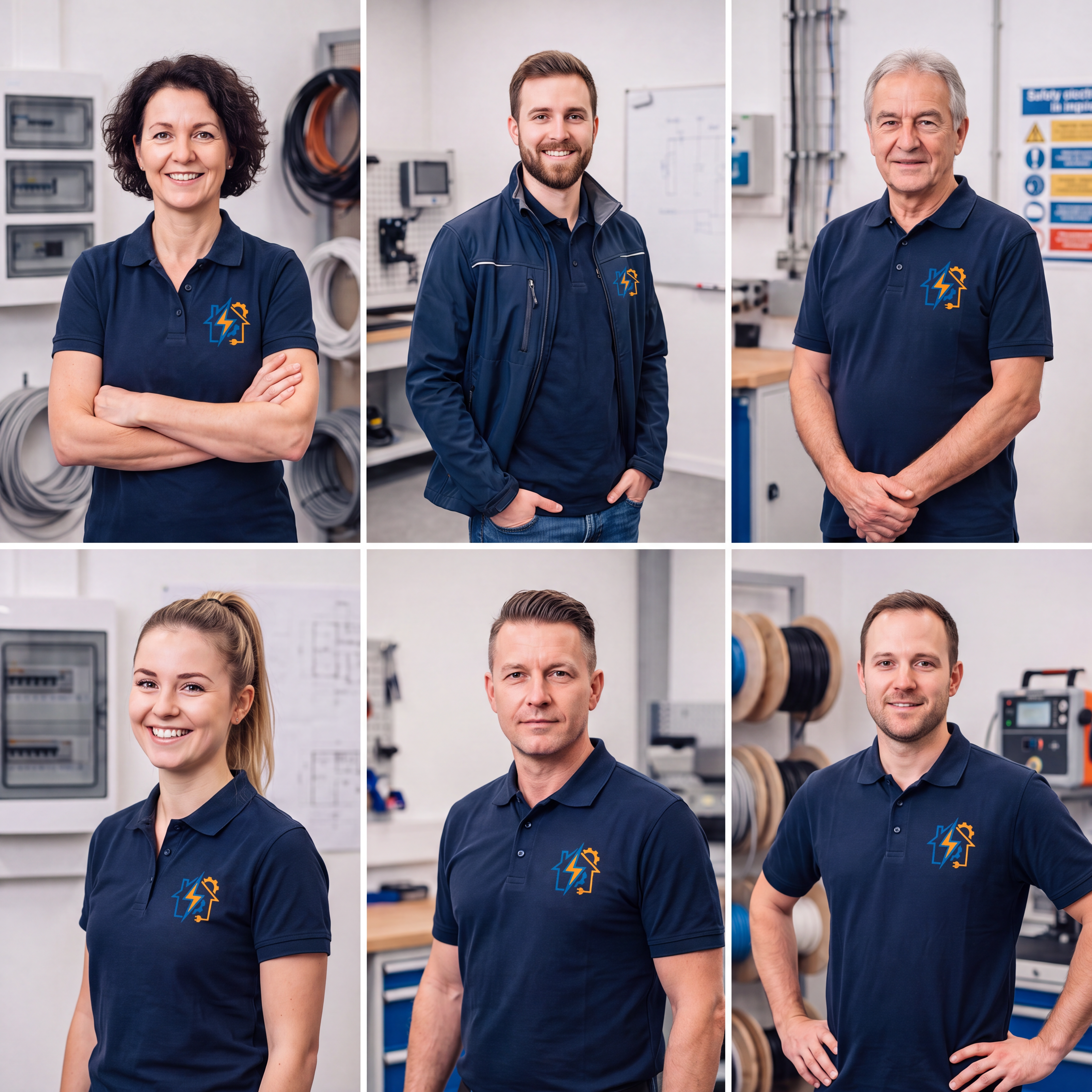 Professionelles generiertes Teamportrait nach der Bearbeitung