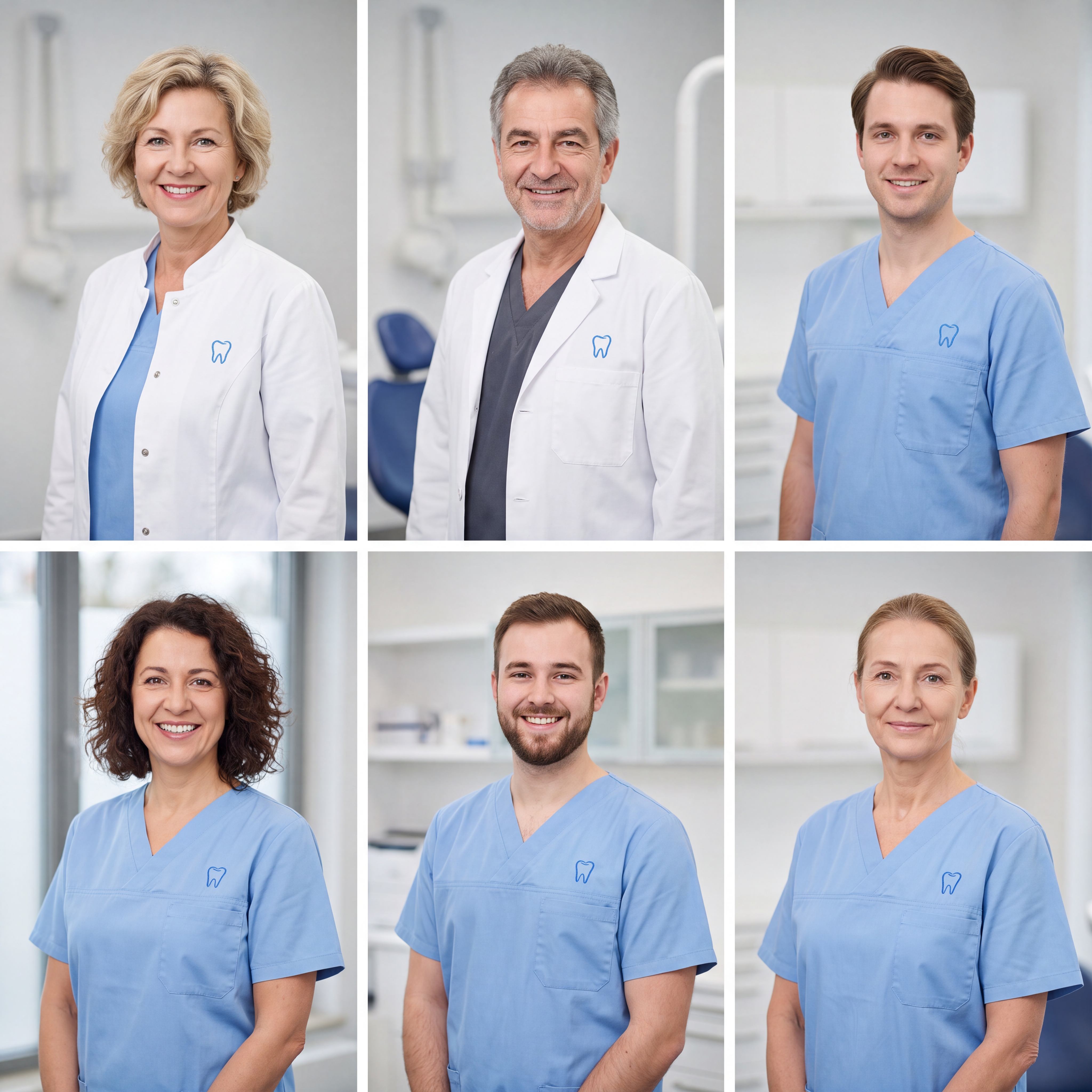 Professionelles generiertes Teamportrait nach der Bearbeitung